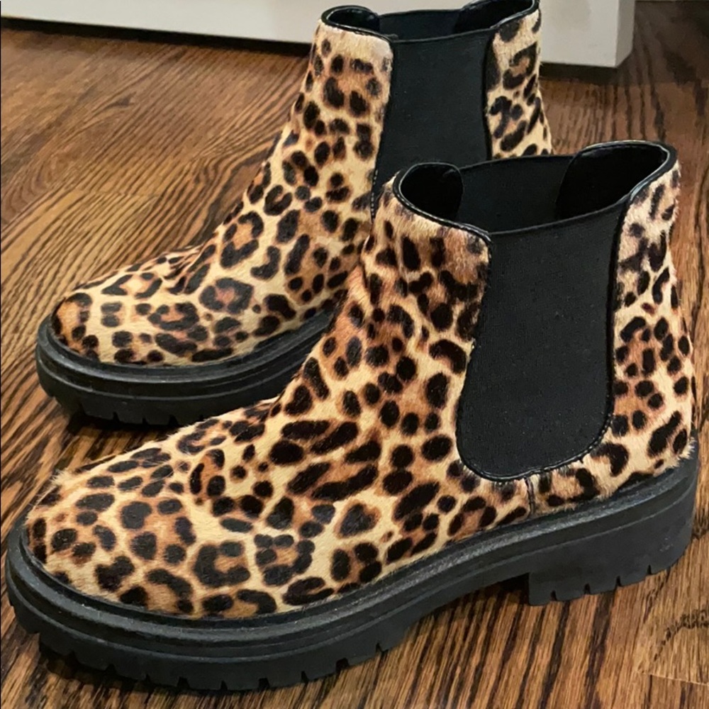 Kenneth Cole calf hair boots